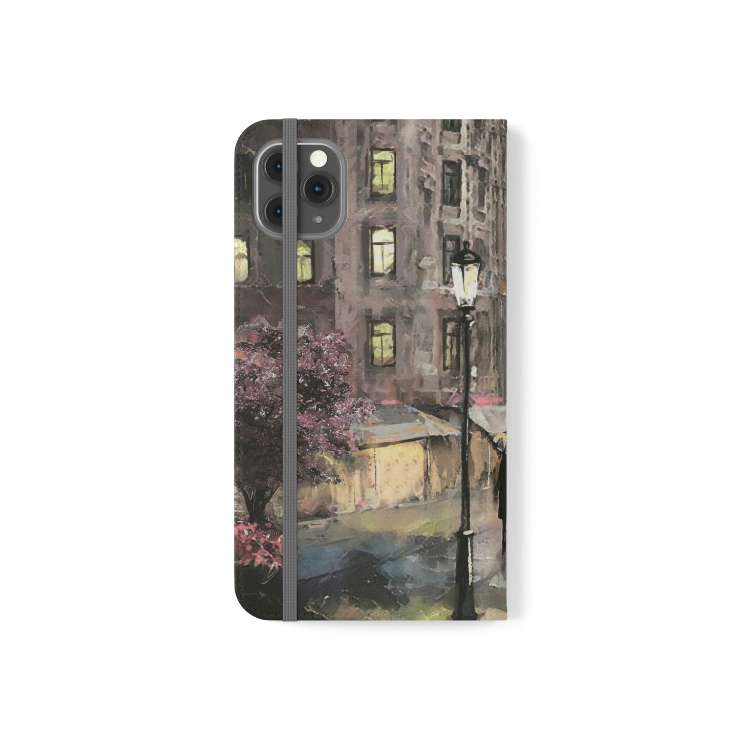 Personalized Eiffel Tower Paris Painting Phone Case, Folio Phone Case, Paris France Smart Phone Folding Case