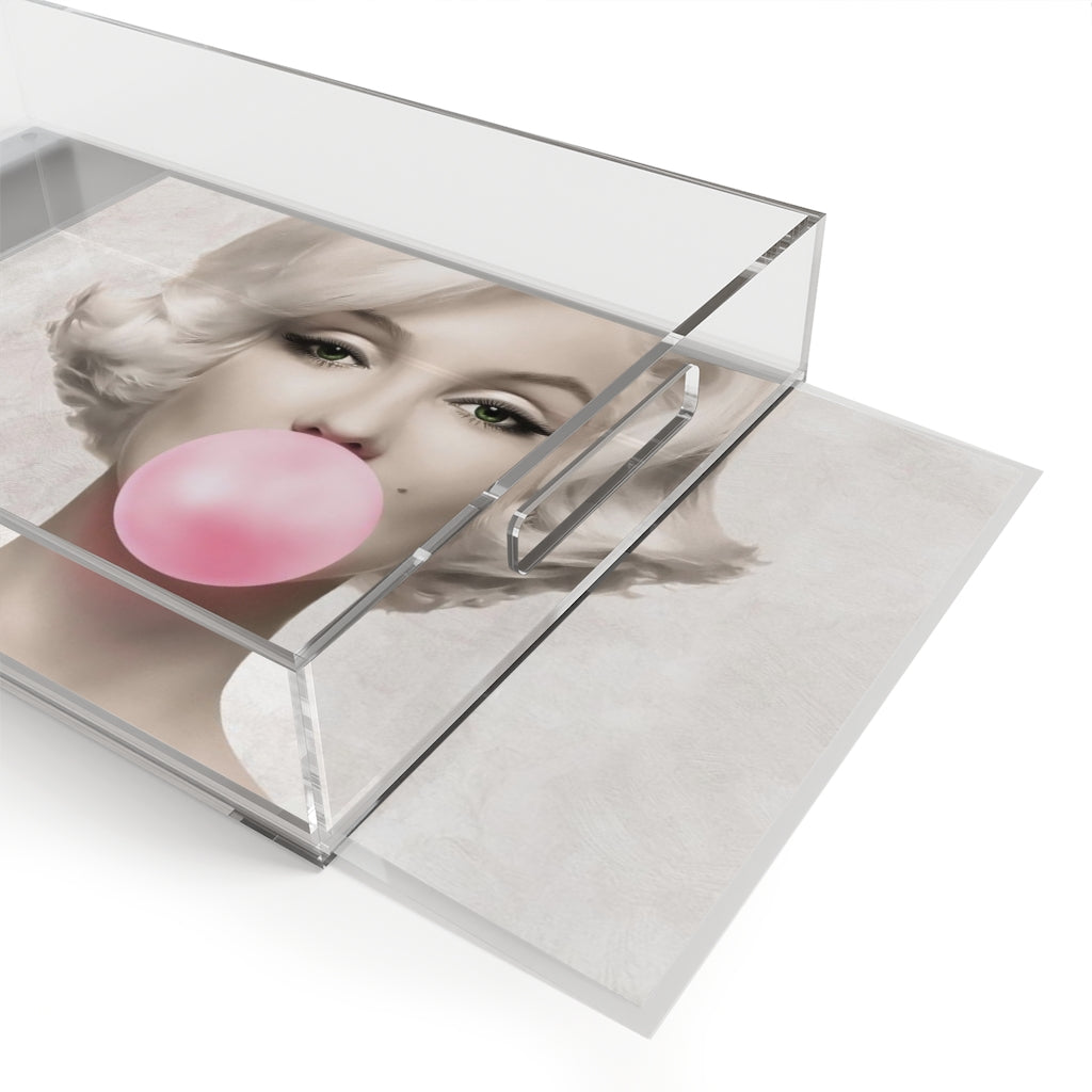 Marilyn Monroe Bubblegum Acrylic Serving Tray