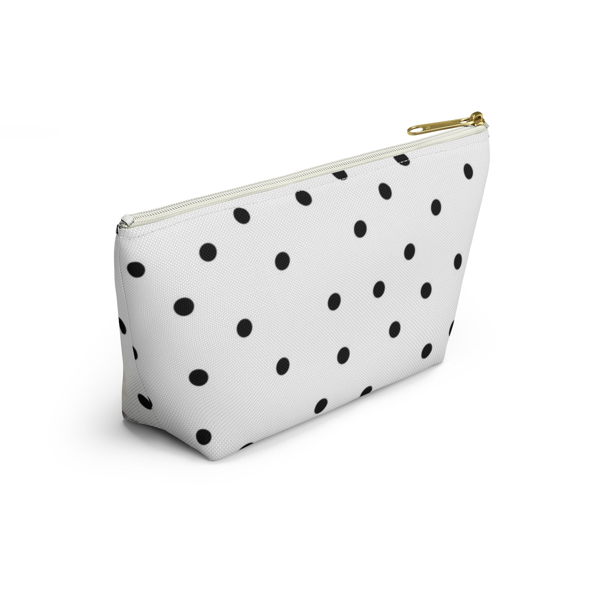 Personalized Wine Lovers Cosmetic Pouch w T-bottom, Accessory Pouch, Wine Glass Polka Dot