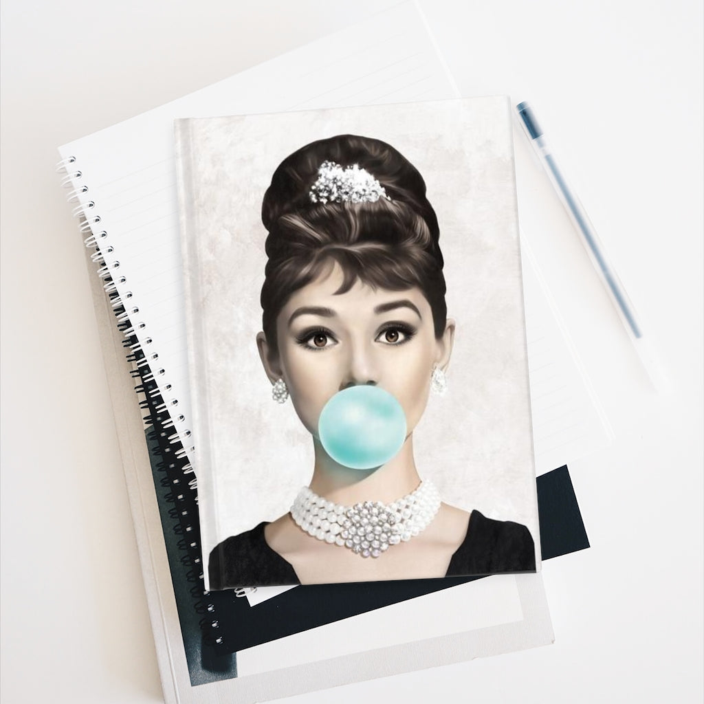 Bubblegum Divas Ballet Journal - Ruled Line, Audrey Hepburn, Marilyn Monroe