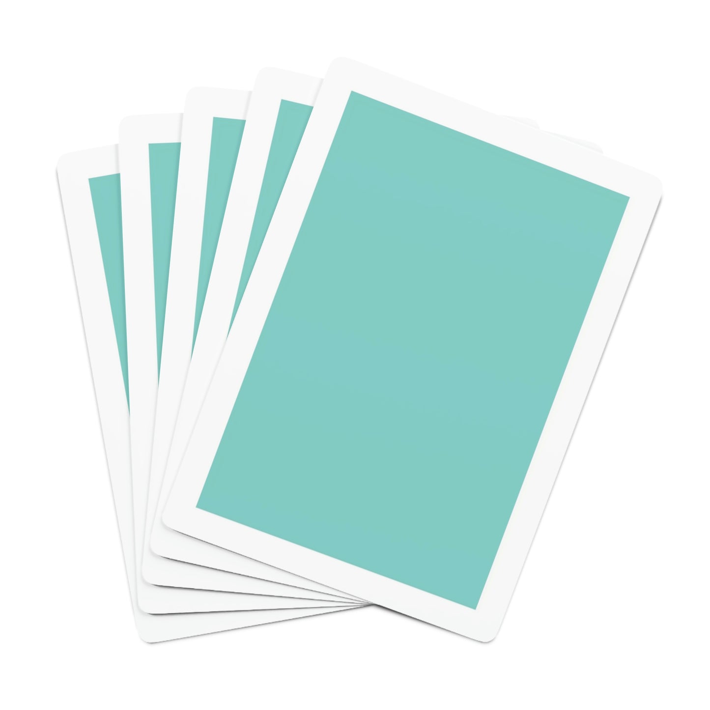 Personalized Poker Cards - Robin Egg Blue Playing Cards - Breakfast at Tiffany Inspired - Your Name & Co.