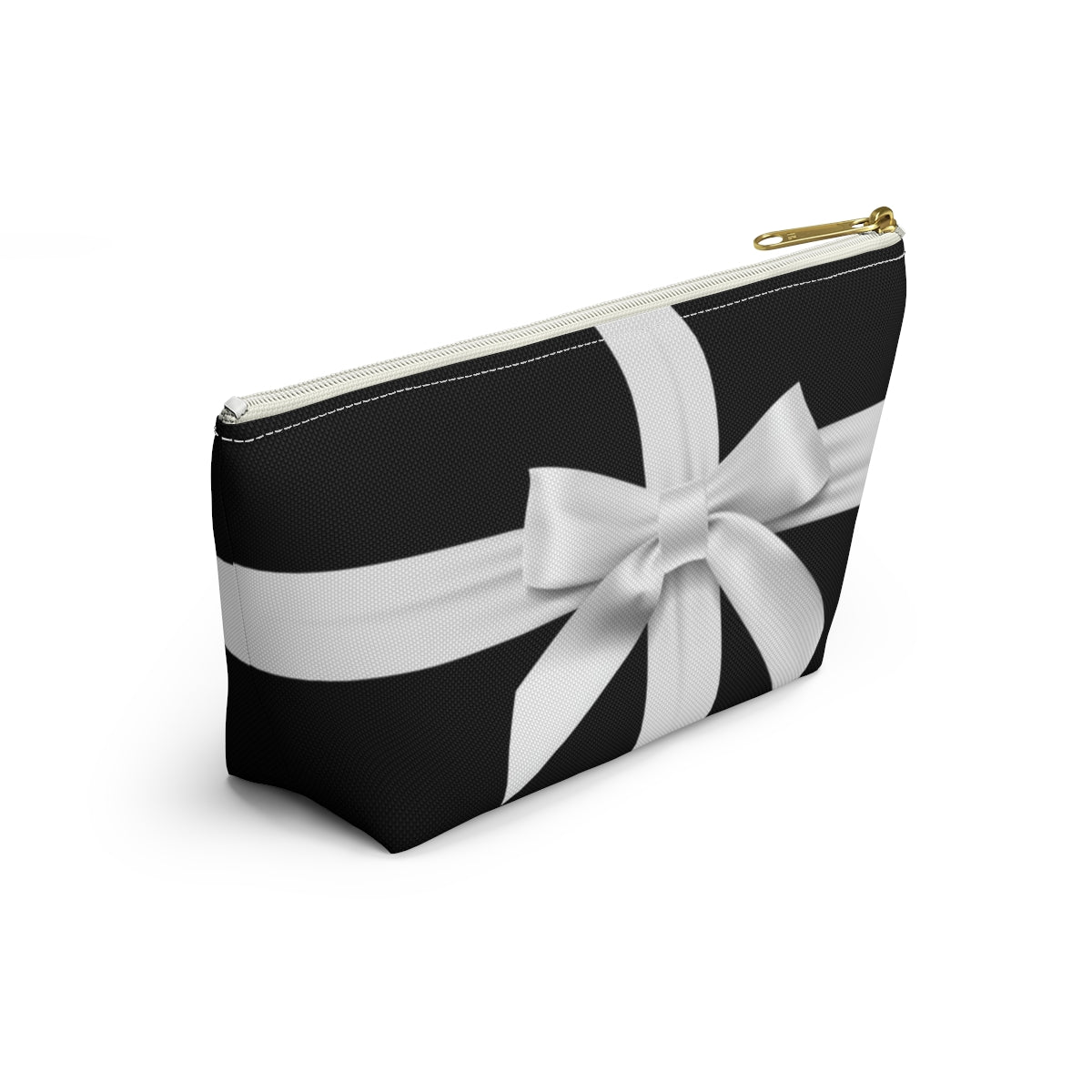 Little Black Box Cosmetic Pouch w T-bottom, Accessory Pouch