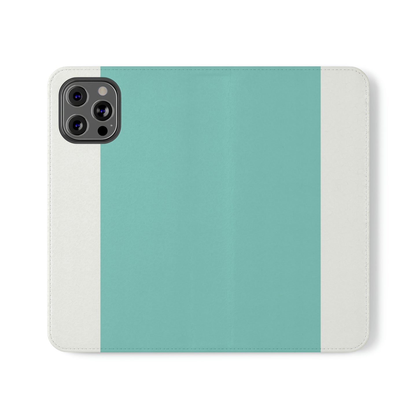 East West Color Block Phone Case, Blue Green Folio Phone Case, Breakfast at Tiffany Inspired Smart Phone Folding Case