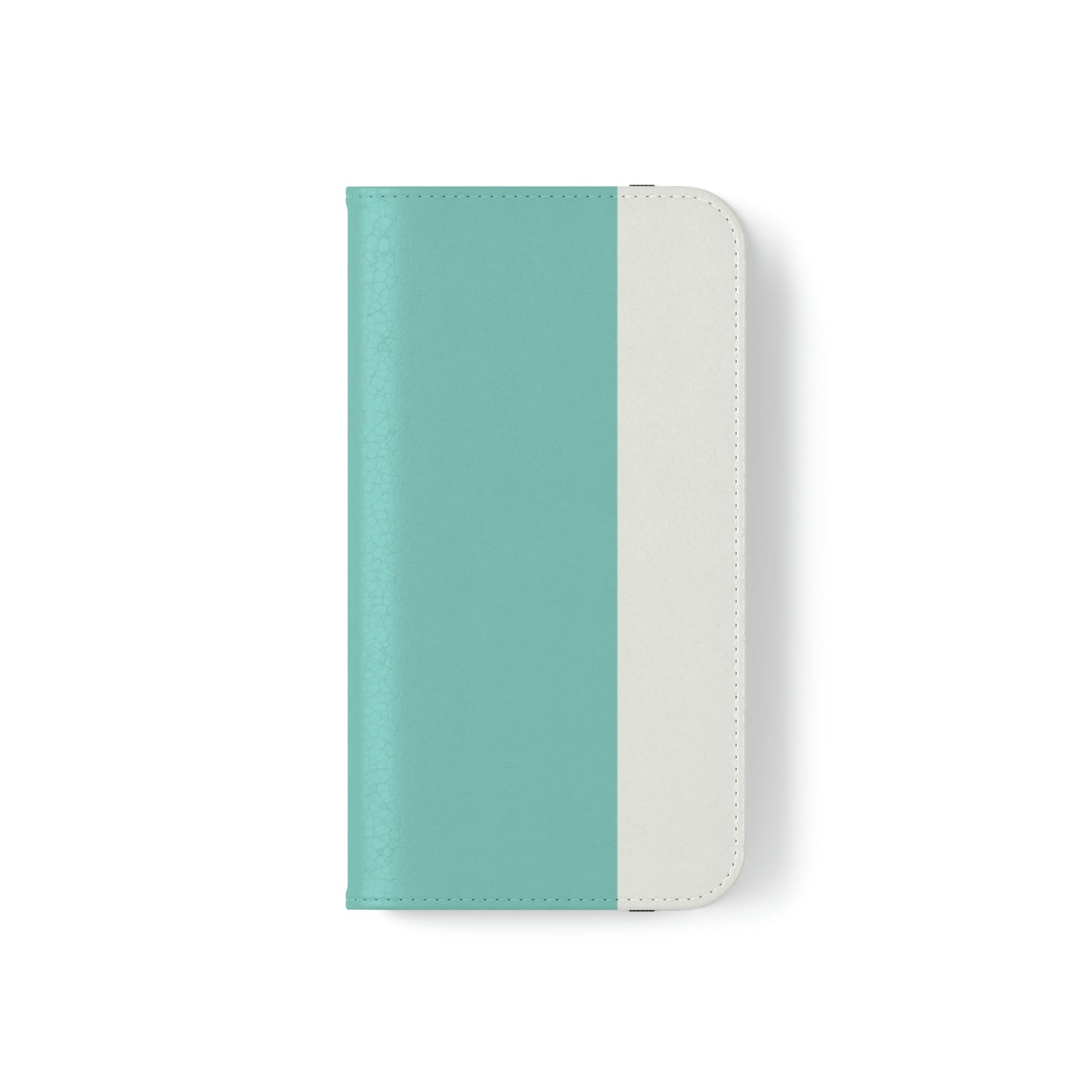 East West Color Block Phone Case, Blue Green Folio Phone Case, Breakfast at Tiffany Inspired Smart Phone Folding Case