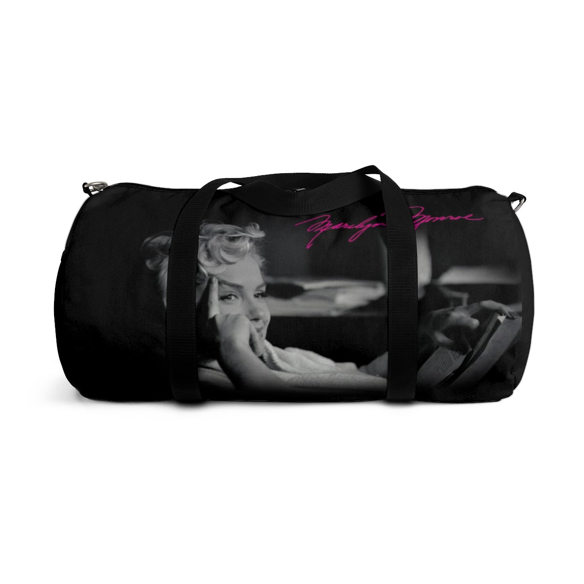 Marilyn Monroe Duffel Bag - Hot Pink Autograph