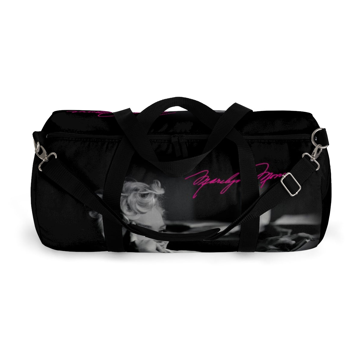 Marilyn Monroe Duffel Bag - Hot Pink Autograph