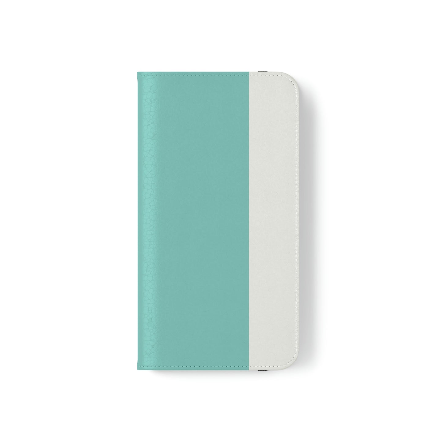 East West Color Block Phone Case, Blue Green Folio Phone Case, Breakfast at Tiffany Inspired Smart Phone Folding Case