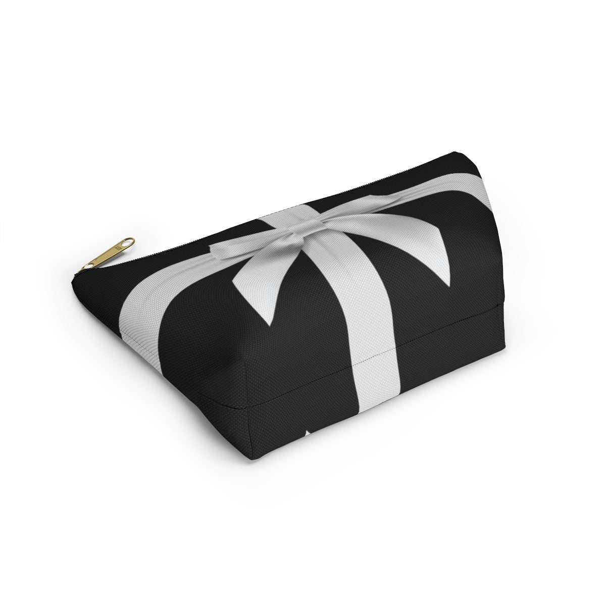 Little Black Box Cosmetic Pouch w T-bottom, Accessory Pouch