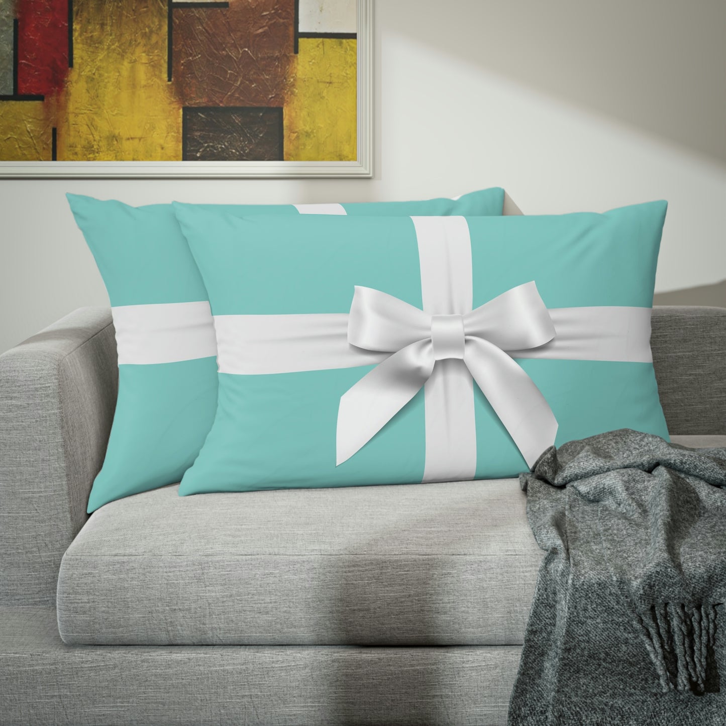 Personalized Little Blue Box Pillow Shams - Custom Designed Pillow Shams - Standard Size and King Size - Bed Pillow Covers