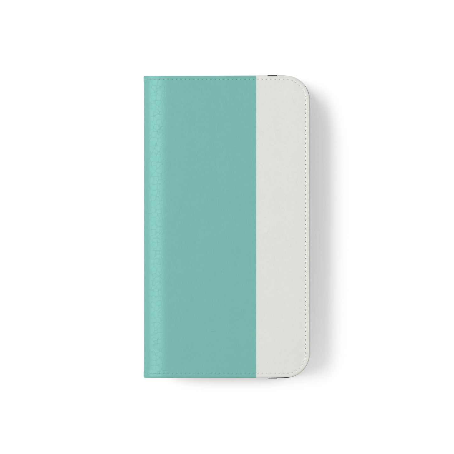 East West Color Block Phone Case, Blue Green Folio Phone Case, Breakfast at Tiffany Inspired Smart Phone Folding Case