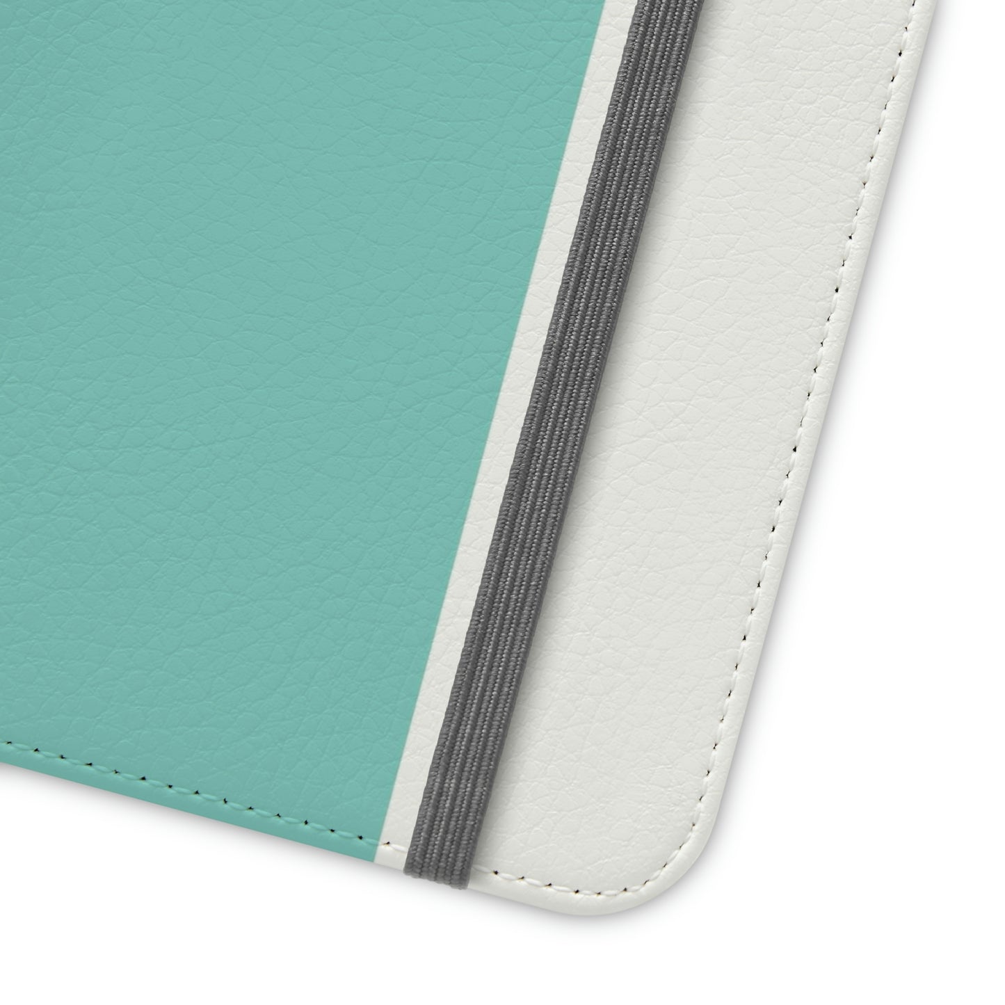 East West Color Block Phone Case, Blue Green Folio Phone Case, Breakfast at Tiffany Inspired Smart Phone Folding Case