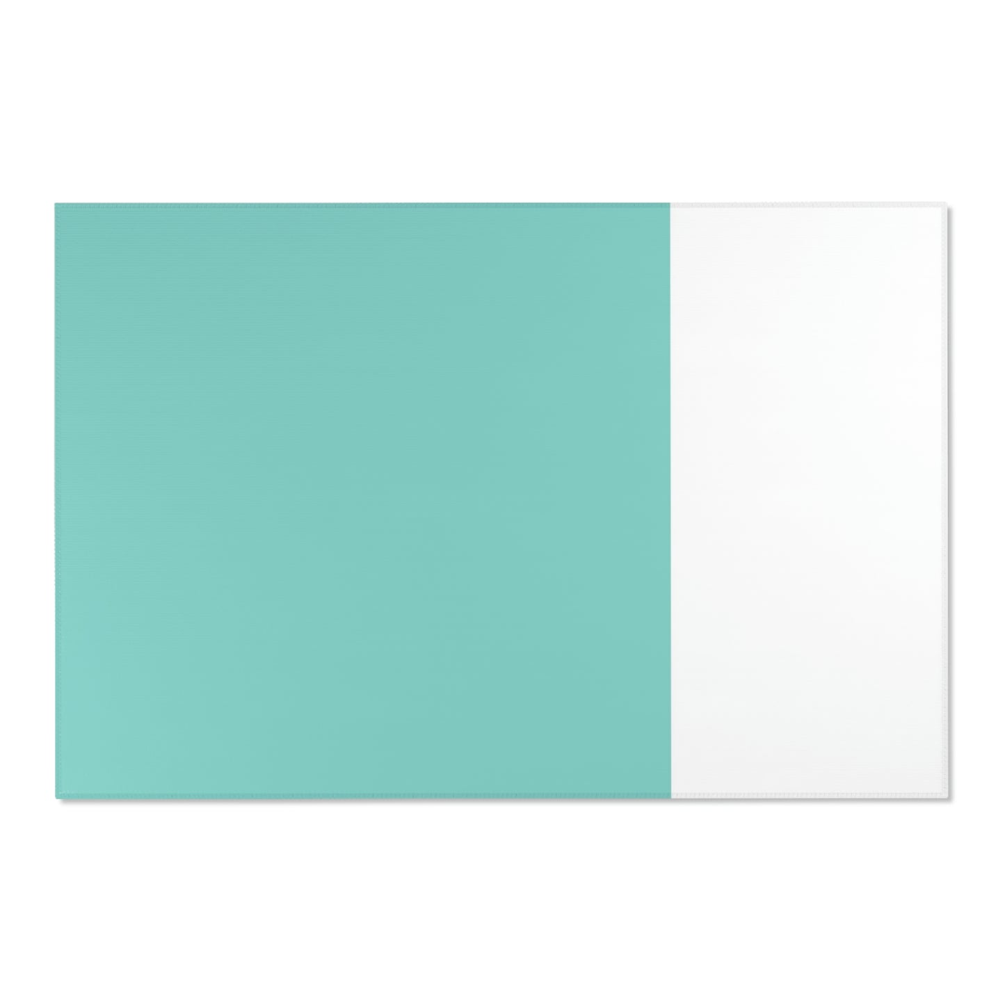 Personalized Color Block Area Rug, Your Name & Co. Personalized Rug - Robin Egg Blue Rug - Breakfast at Tiffany Inspired Rug