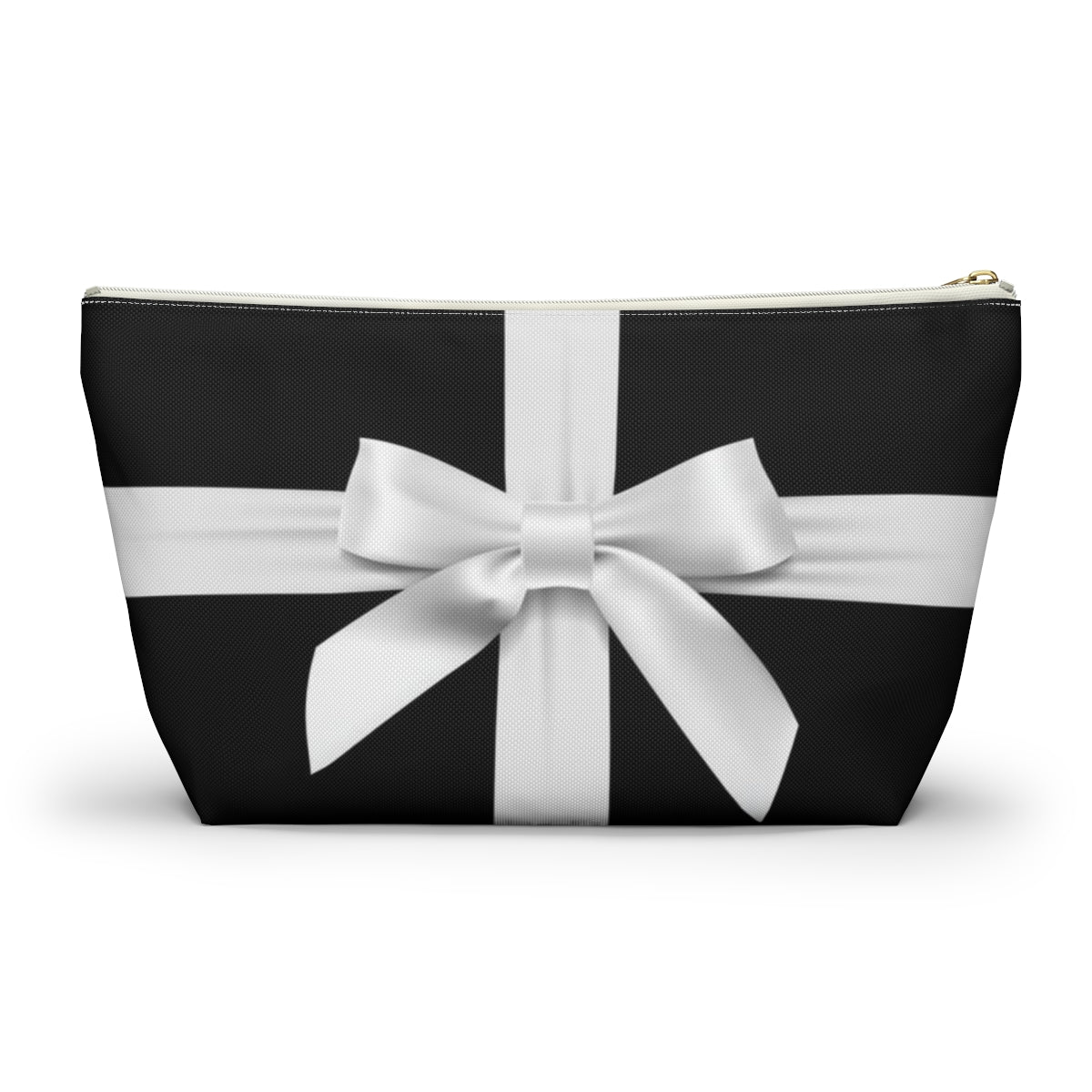 Little Black Box Cosmetic Pouch w T-bottom, Accessory Pouch