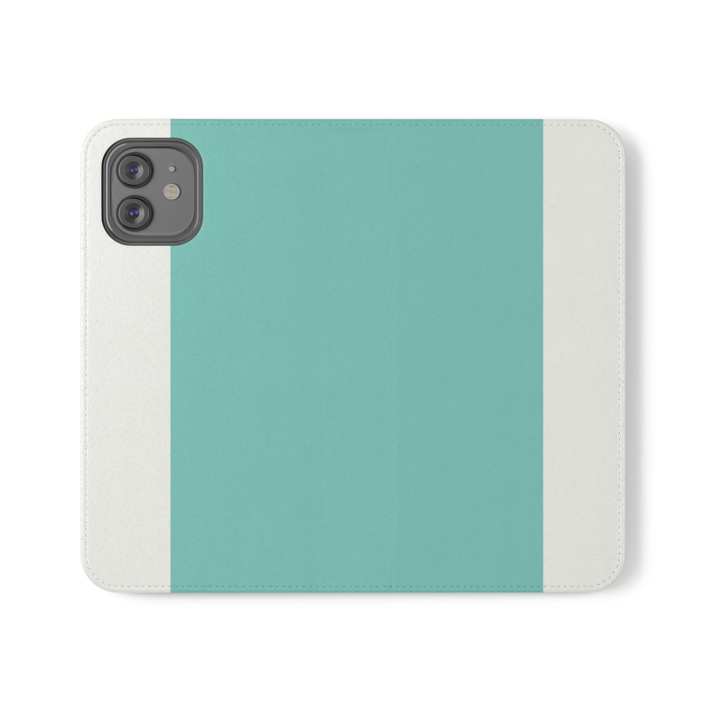 East West Color Block Phone Case, Blue Green Folio Phone Case, Breakfast at Tiffany Inspired Smart Phone Folding Case