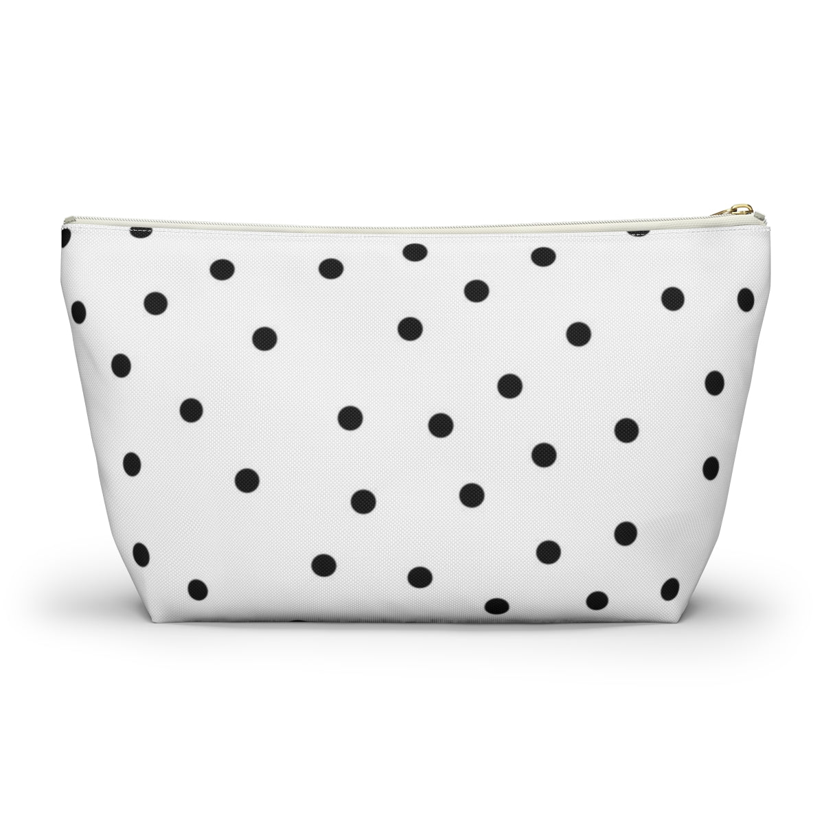 Personalized Wine Lovers Cosmetic Pouch w T-bottom, Accessory Pouch, Wine Glass Polka Dot