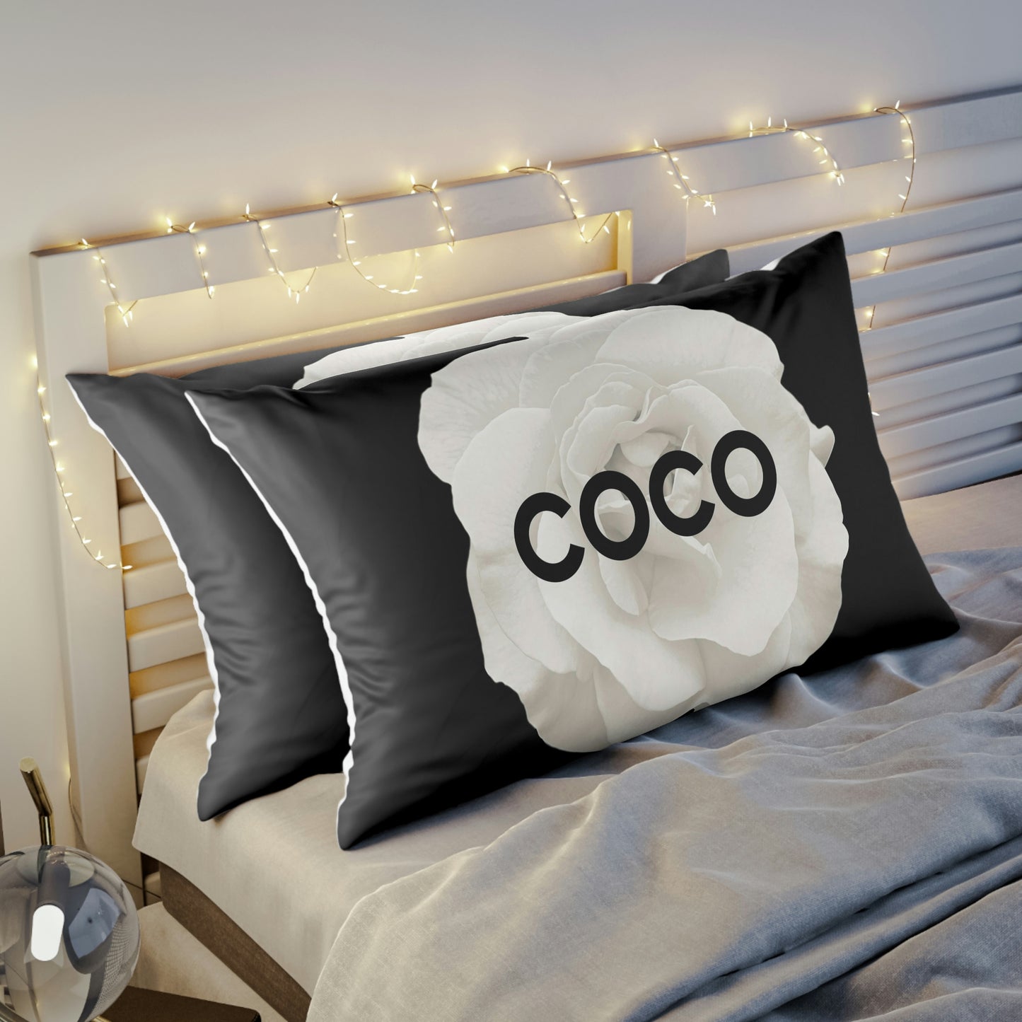 COCO Rose Pillow Shams - Custom Designed Pillow Shams - King Pillow Shams - Bed Pillow Shams