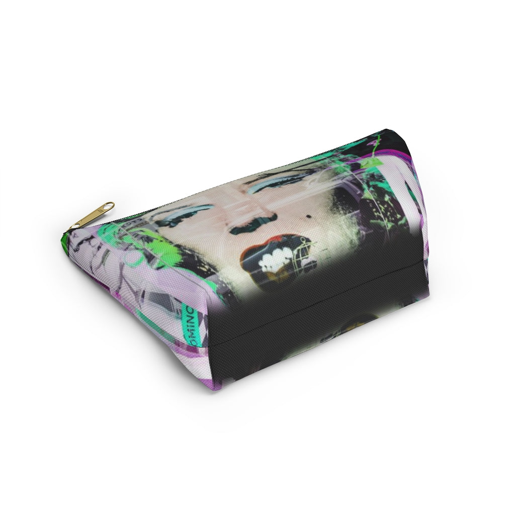 Marilyn Monroe Cosmetic Pouch w T-bottom, Accessory Pouch, Graffiti Reflection