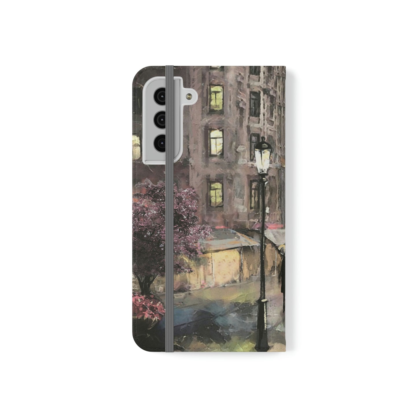 Personalized Eiffel Tower Paris Painting Phone Case, Folio Phone Case, Paris France Smart Phone Folding Case