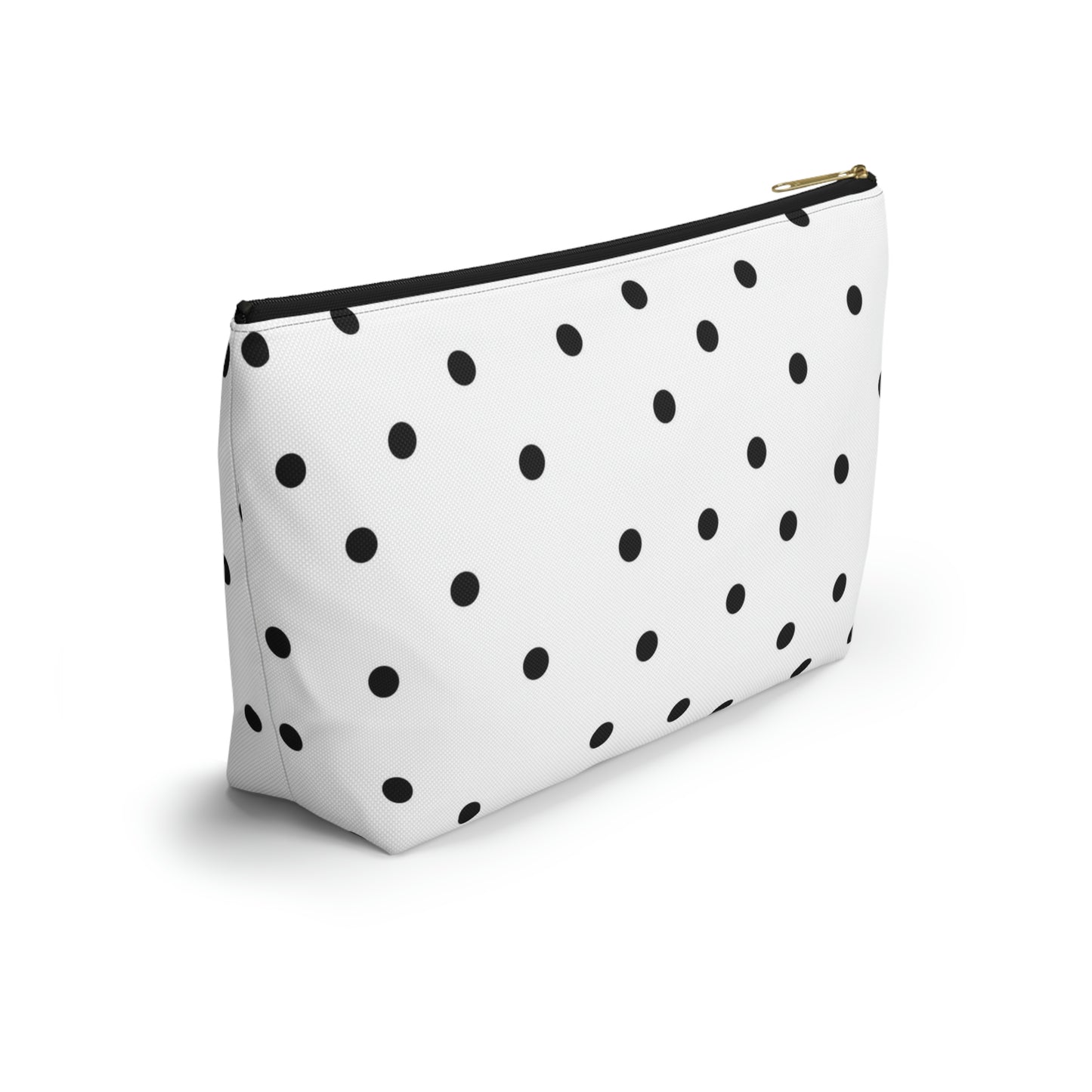 Personalized Macarons Cosmetic Pouch w T-bottom, Accessory Pouch, Macaron Polka Dot