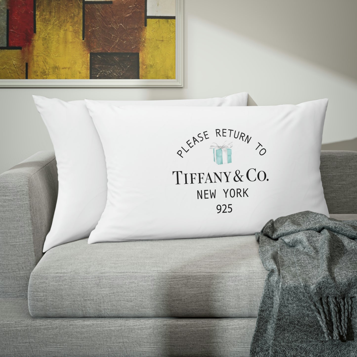 Please Return to Me Pillow Sham - Custom Designed Pillow Shams - Personalized Pillow Shams - Your Name & Co. Bed Pillow Covers