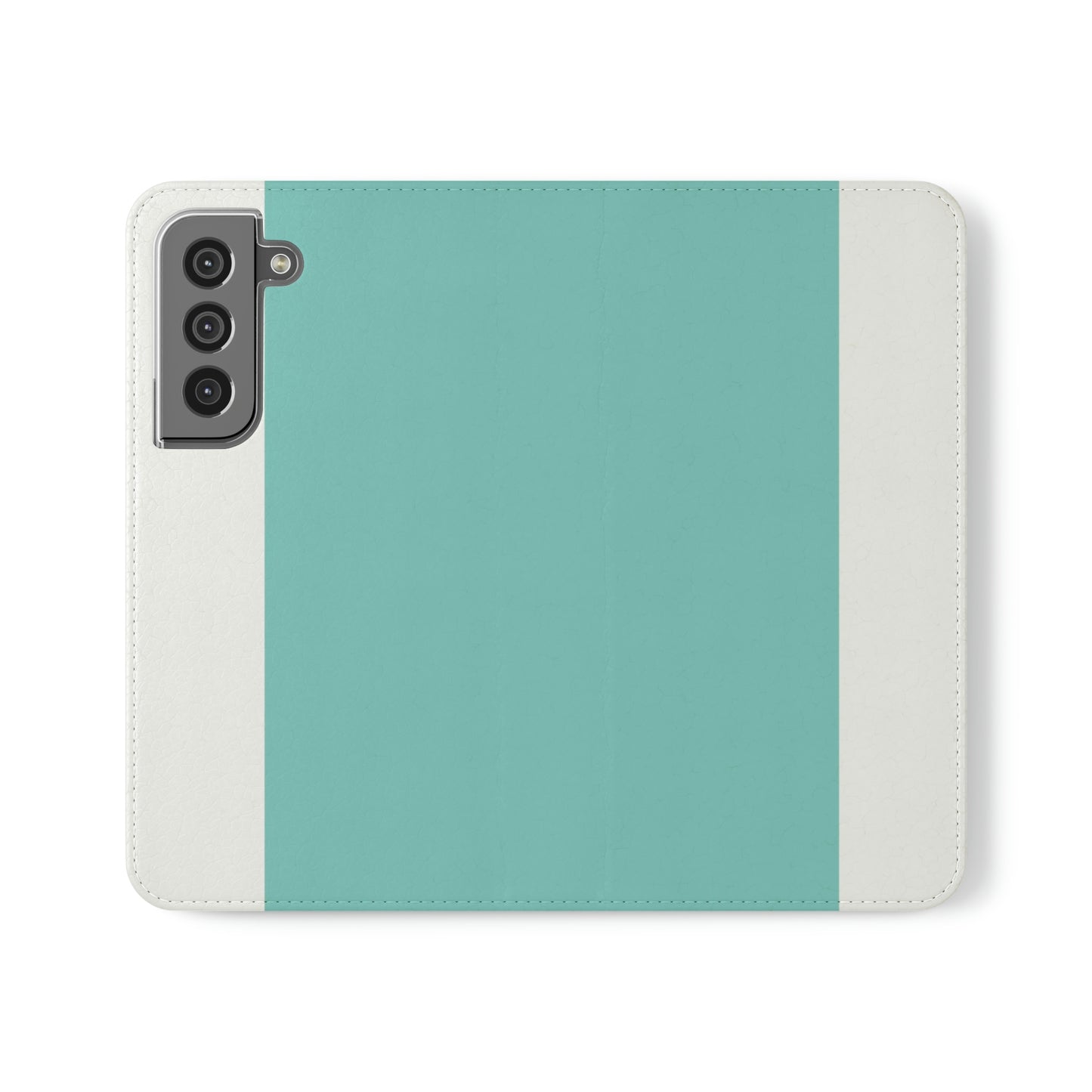 East West Color Block Phone Case, Blue Green Folio Phone Case, Breakfast at Tiffany Inspired Smart Phone Folding Case