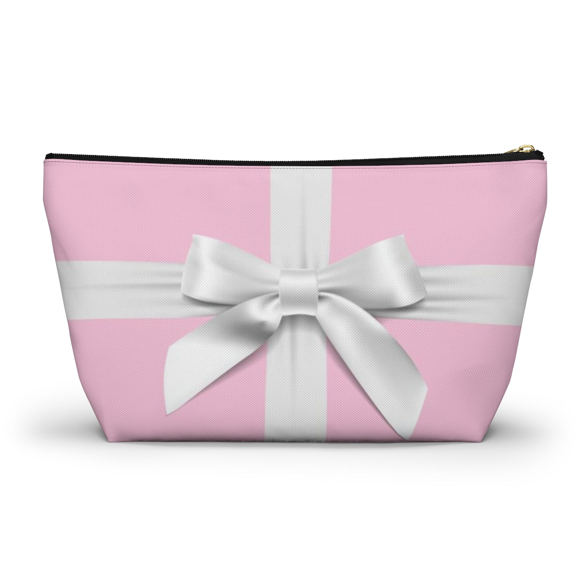 Little Pink Box Cosmetic Pouch w T-bottom, Accessory Pouch