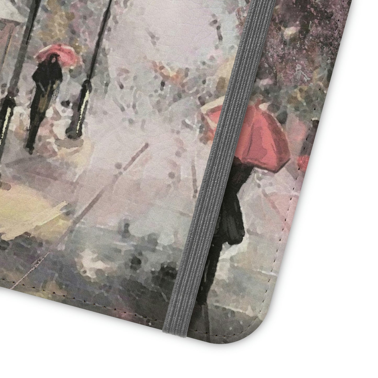 Personalized Eiffel Tower Paris Painting Phone Case, Folio Phone Case, Paris France Smart Phone Folding Case