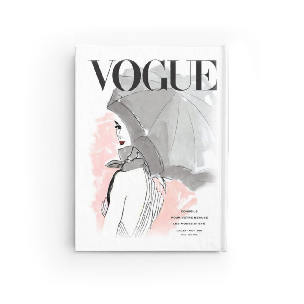 VOGUE Summer Fashion Journal - Ruled Line, French Pink