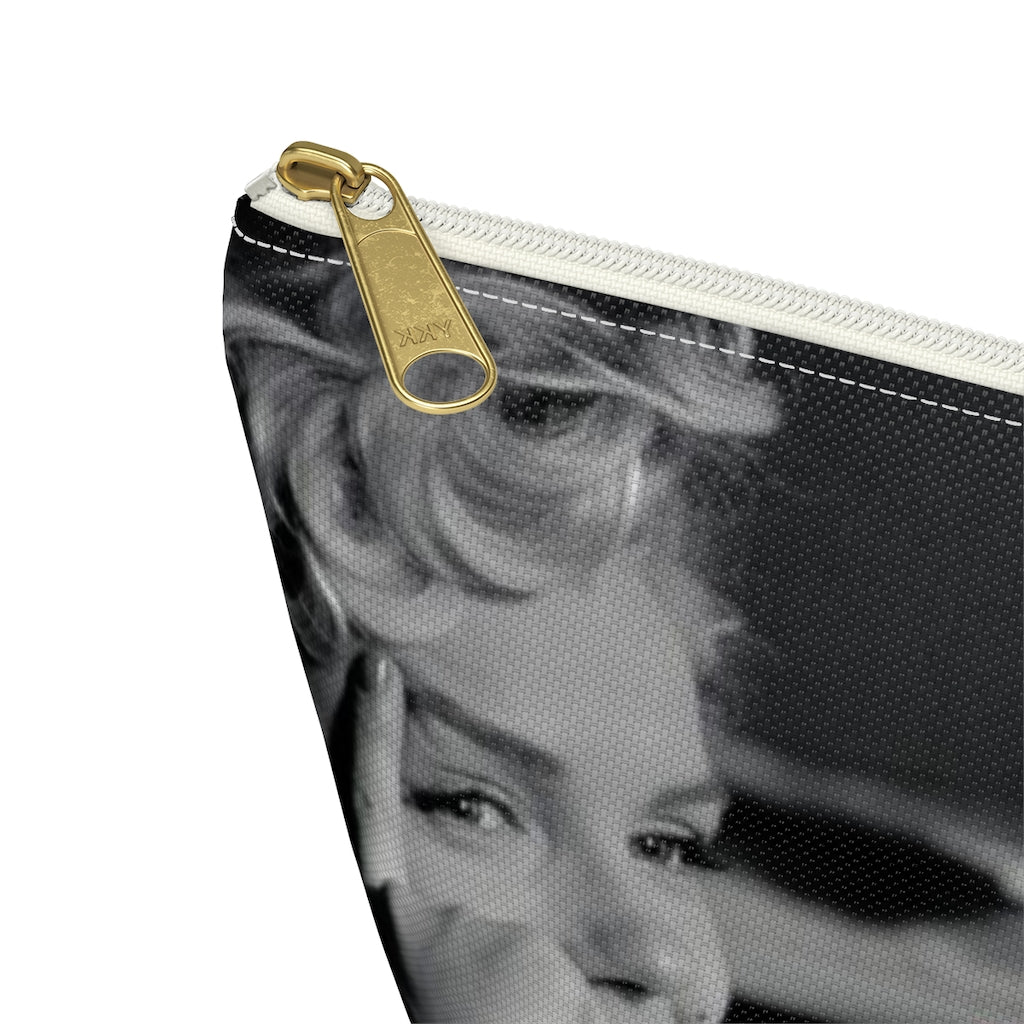 Marilyn Monroe Cosmetic Pouch w T-bottom, Accessory Pouch, Hot Pink Signature