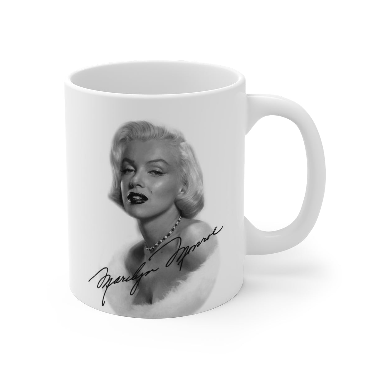 Marilyn Monroe Mug Mug 11oz - Autograph White