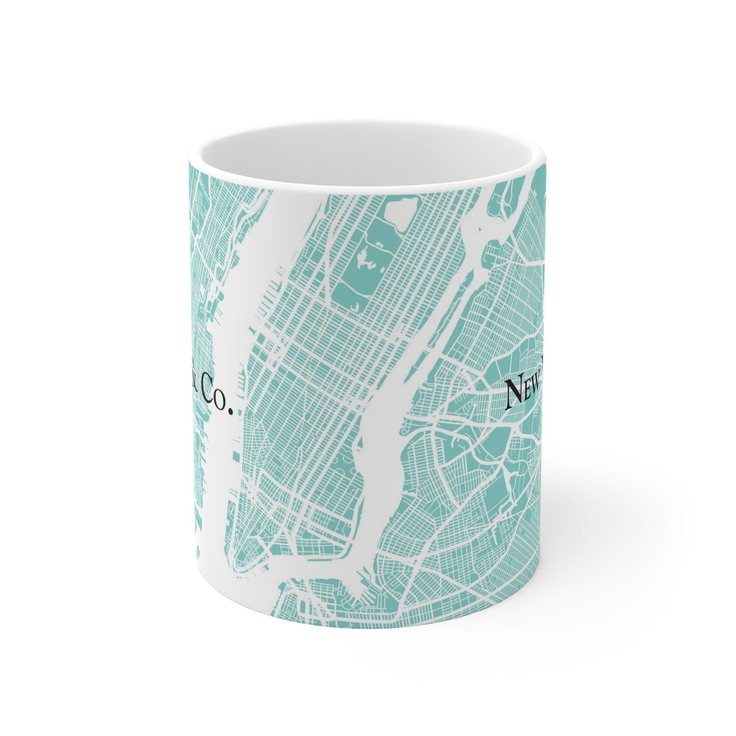 Personalized New York and Co Mug 11oz - New York City Map