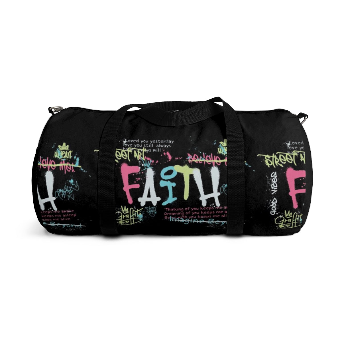 Faith Duffel Bag - Graffiti Paint Faith Inspiration