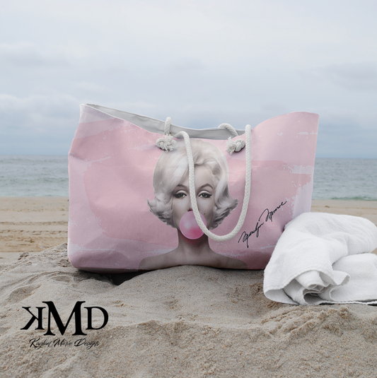 Marilyn Monroe Pink Bubblegum Weekender Bag