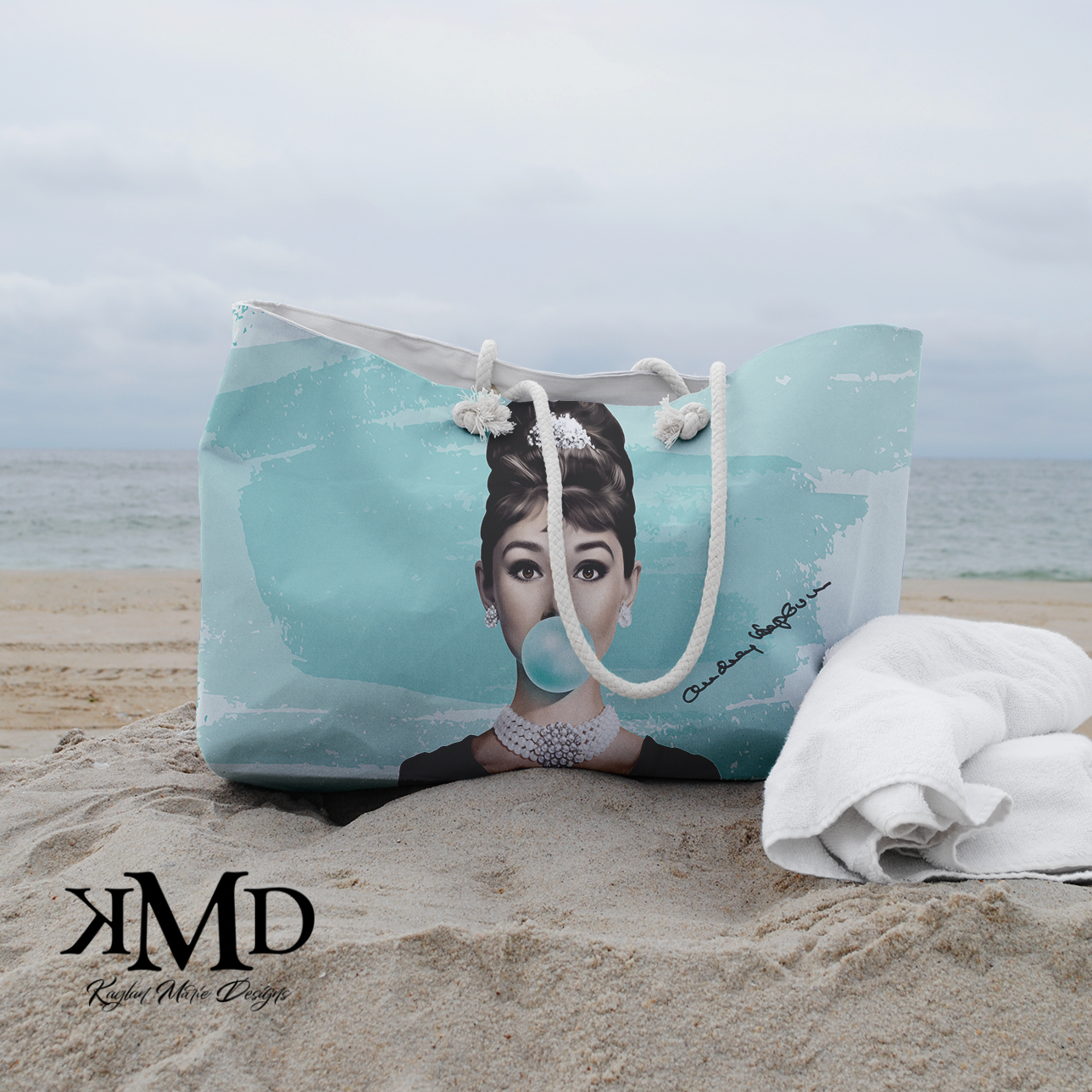 Audrey Hepburn Bubblegum Breakfast at Tiffany Weekender Bag