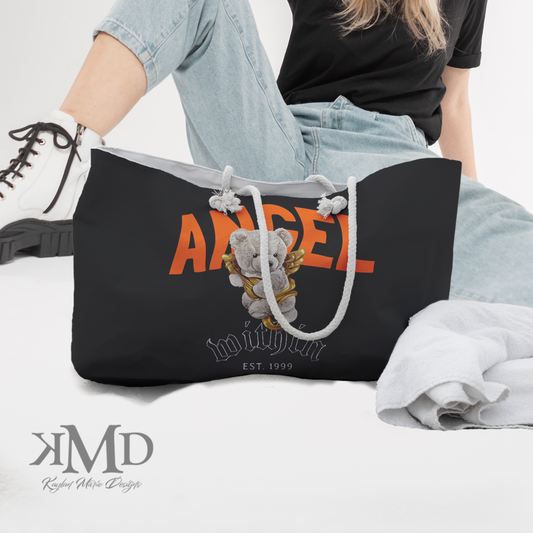 Angel Bear Tote, Weekender Bag - Angel Within Teddy Bear with Wings