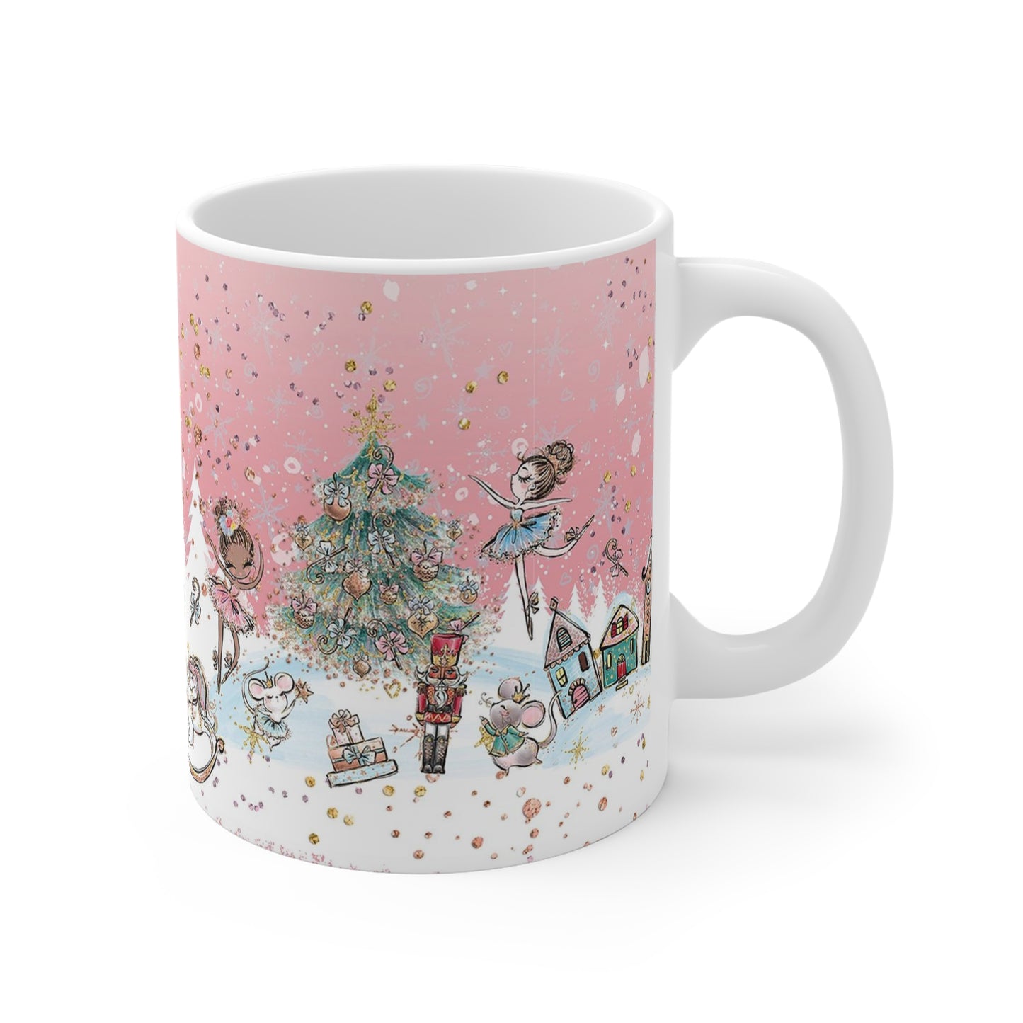 Personalized Nutcracker Mug 11oz - Pink Nutcracker Ballet Mug