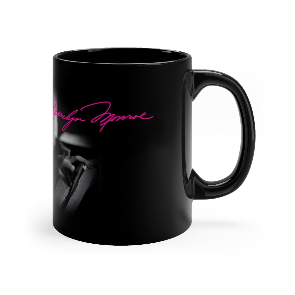 Marilyn Monroe 11oz Mug - Hot Pink Autograph