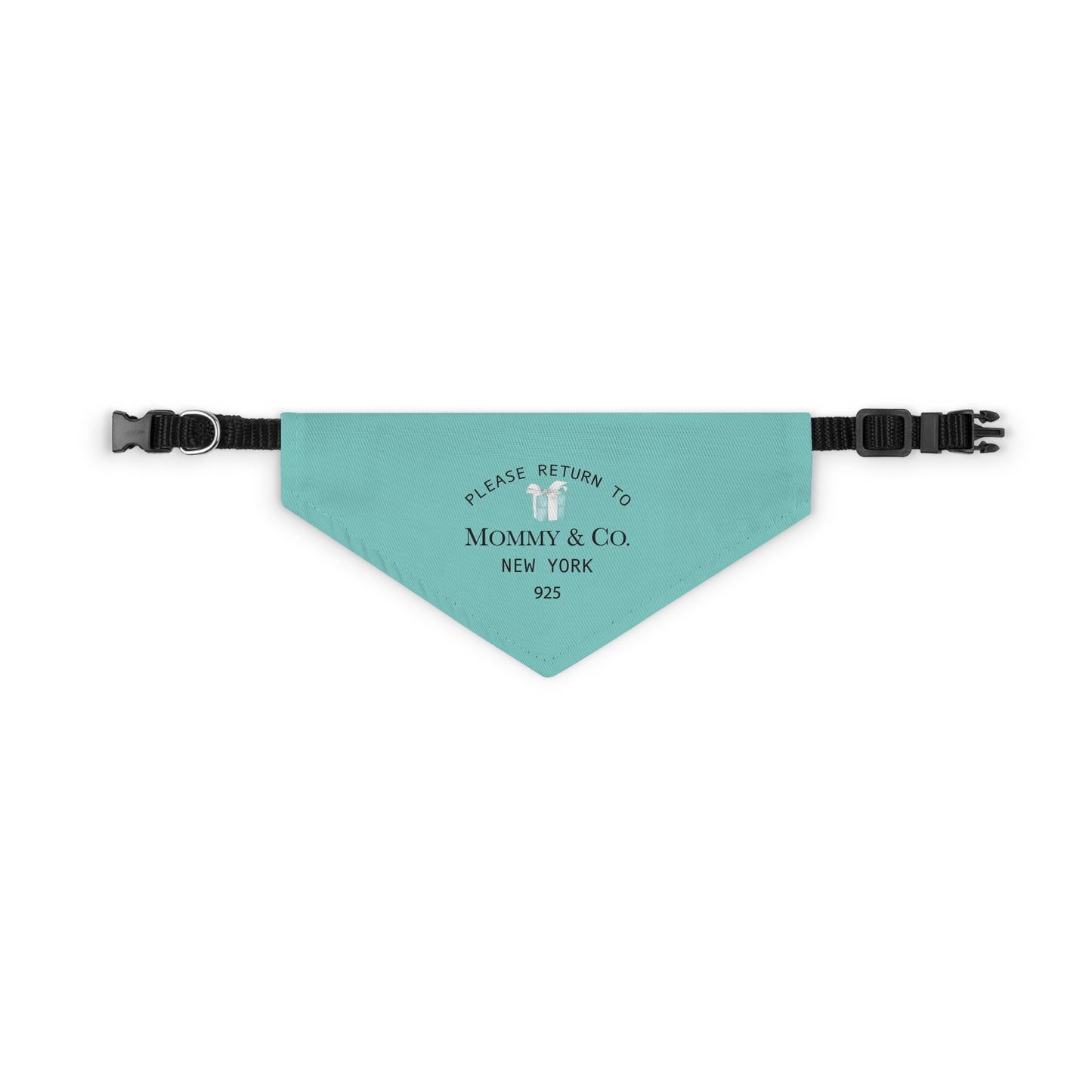 Personalized Little Blue Box Dog Bandana Collar - Please Return to Mommy and Co Pet Collar