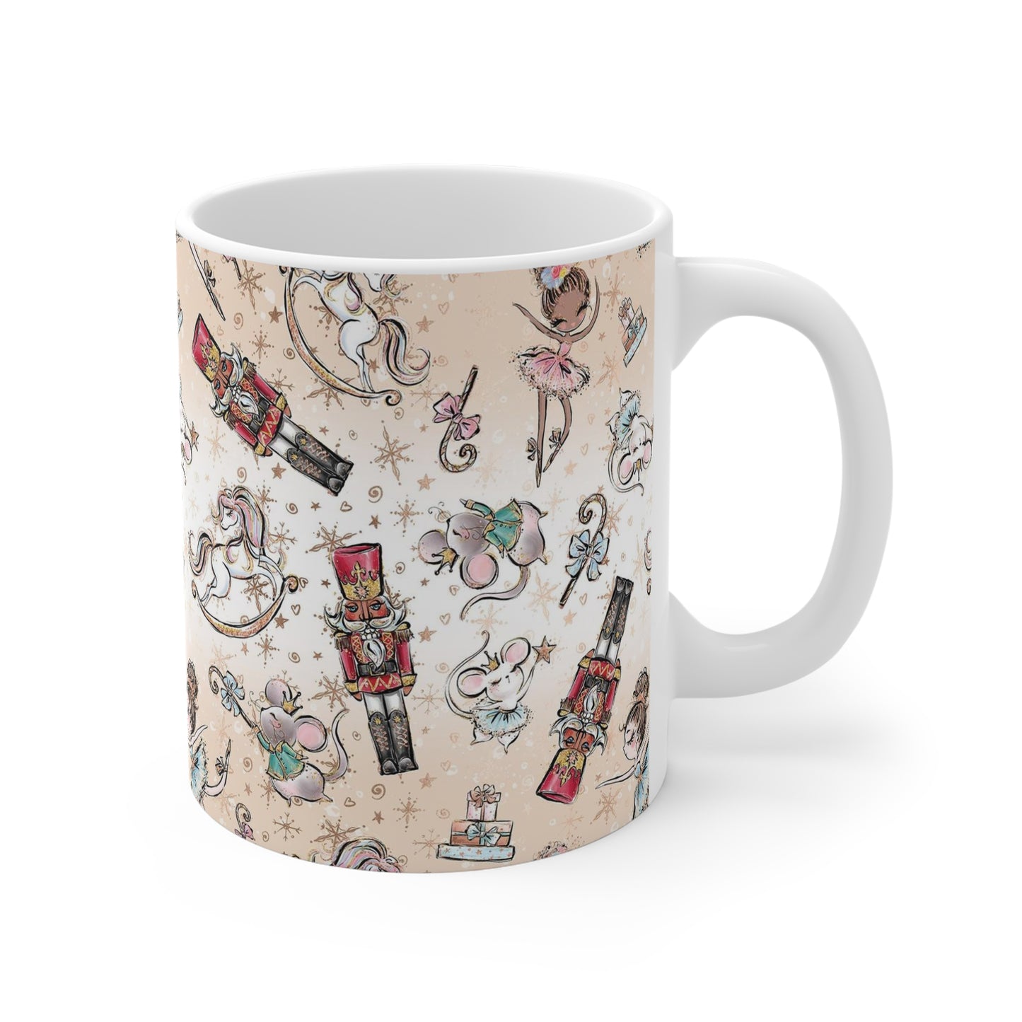 Personalized Nutcracker Mug 11oz - Champaign Gold Nutcracker Ballet Mug