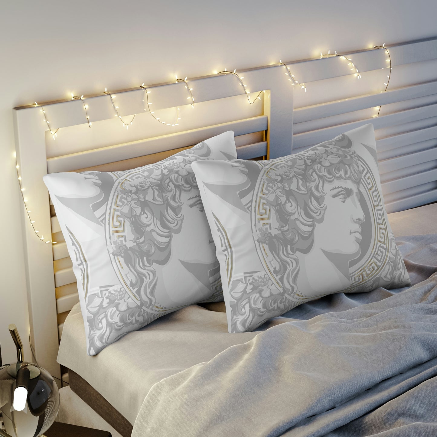 Greek God Antinous Pillow Sham - Custom Designed Roman Pillow Sham - Roman Empire Bed Pillow Covers