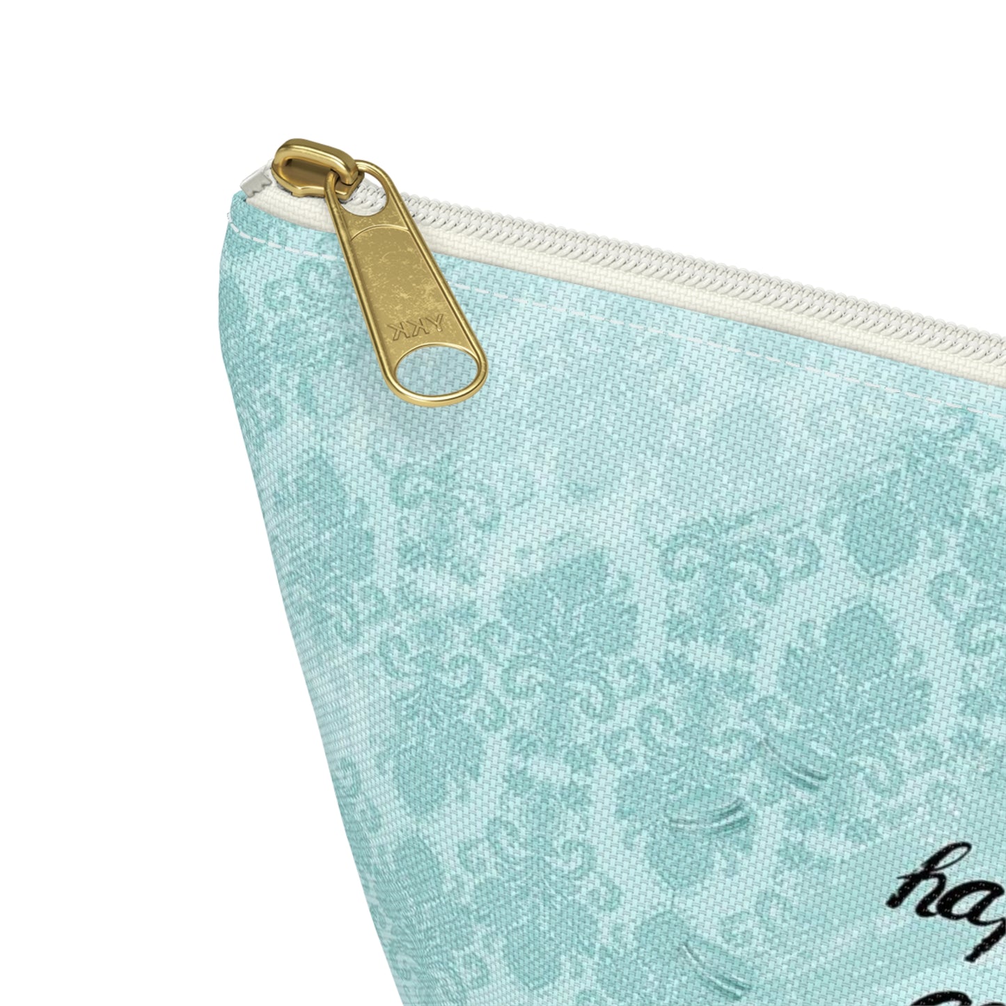 Happy Girls are the Prettiest Cosmetic Pouch w T-bottom, Accessory Pouch, Breakfast at Tiffany