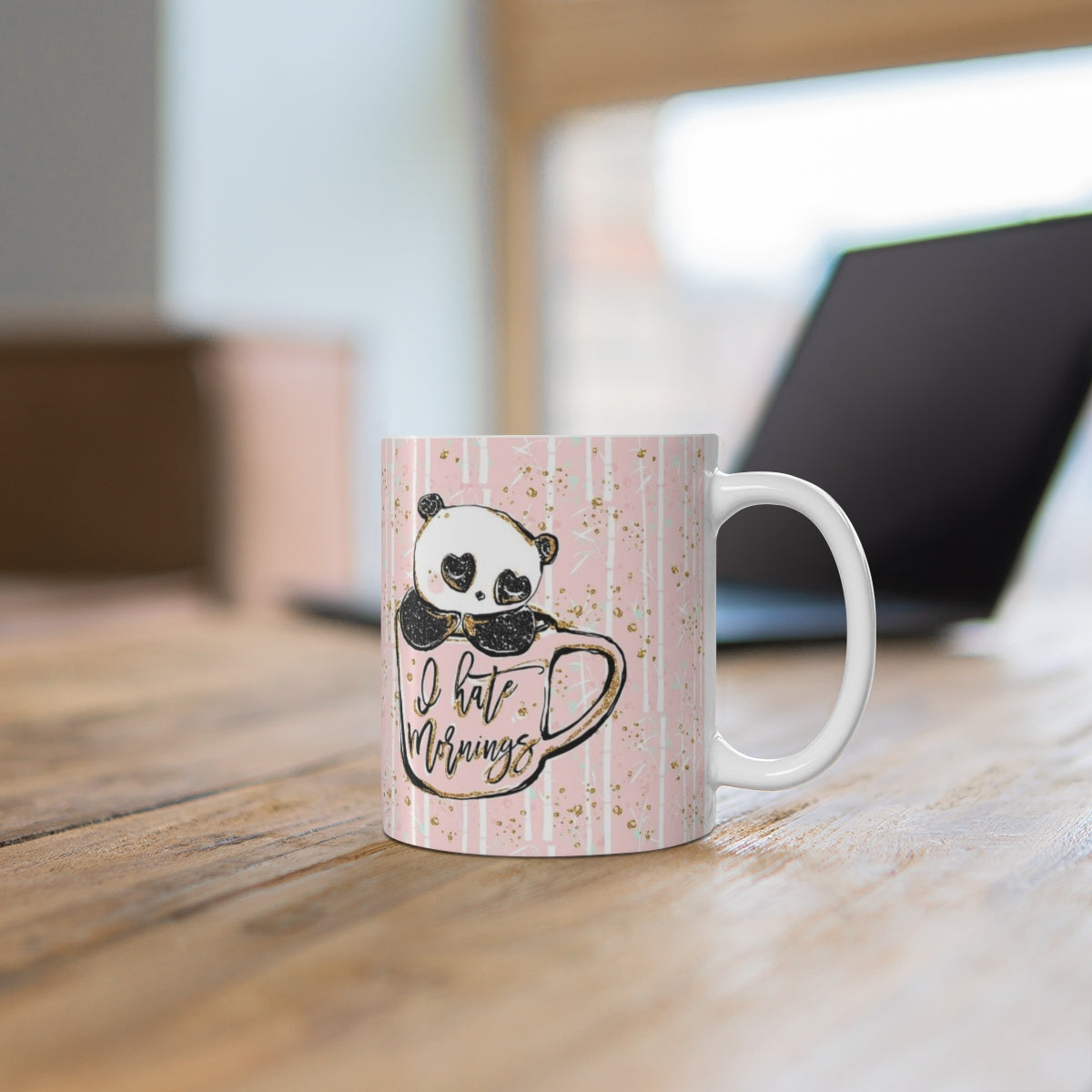 ADULT Not a Morning Panda Mug 11oz