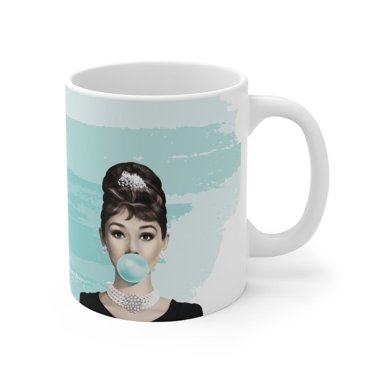 Audrey Hepburn Bubblegum Mug 11oz