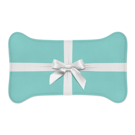 Personalized Little Blue Box Pet Mat - Pet Feeding Mats - Pet Name and Co. Feeding Mat