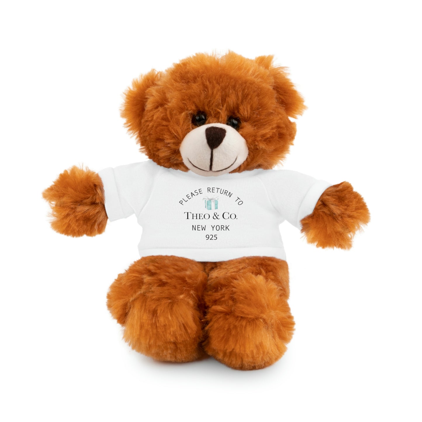 Please Return to Me - Stuffed Animals with Custom Tee - Breakfast at Tiffany Name & Co.