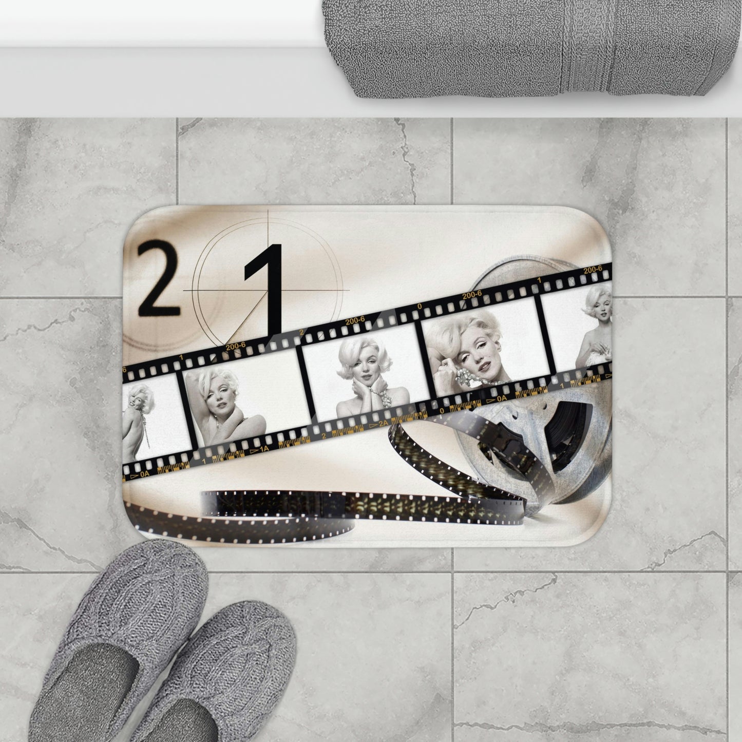 Marilyn Monroe Bath Mat - Marilyn Monroe Hollywood Film Star Bath Mat