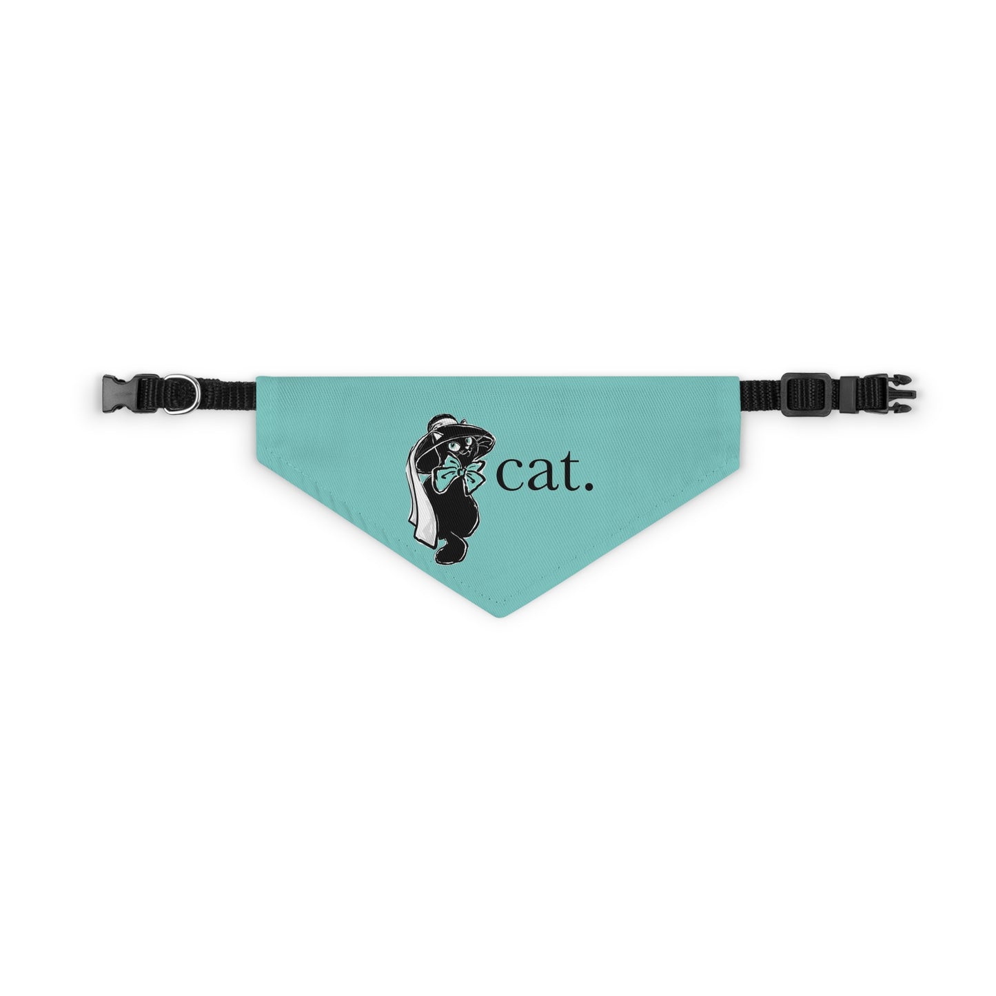 Personalized Cat Bandana Collar - Breakfast at Tiffany's Cat Collar