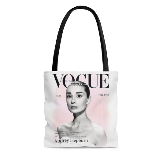 Audrey Hepburn Vogue Tote Bag