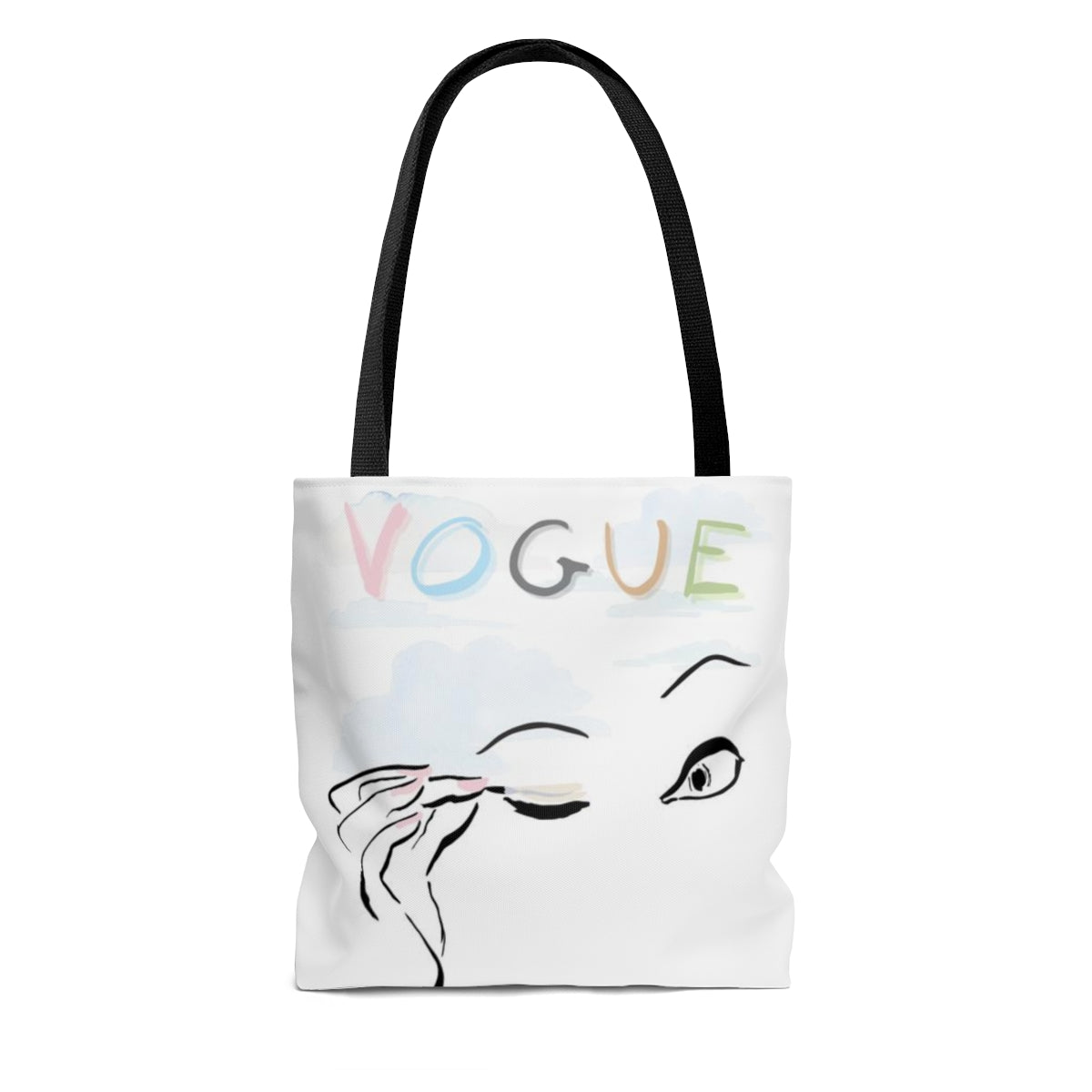 VOGUE Tote Bag, Watercolor Makeup