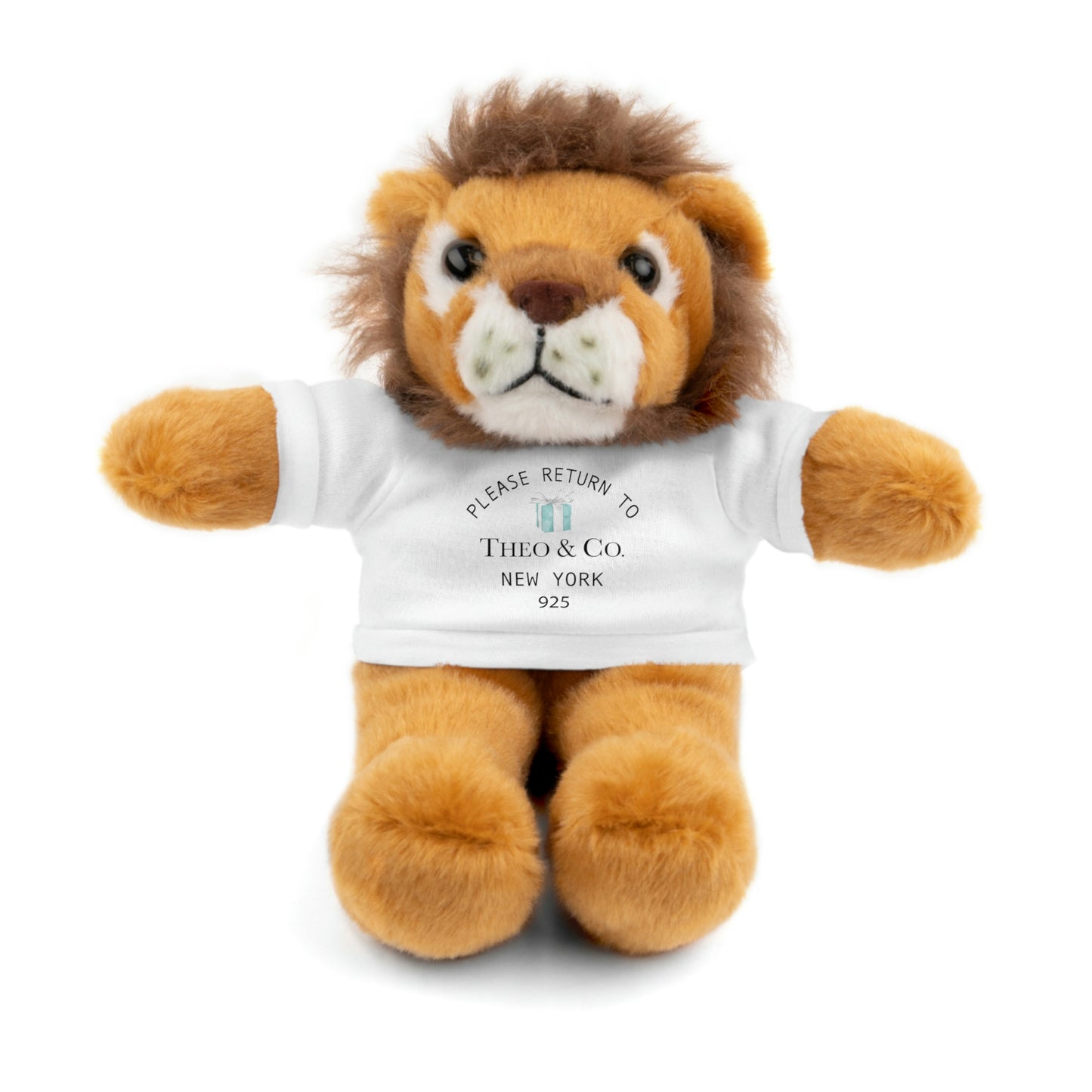 Please Return to Me - Stuffed Animals with Custom Tee - Breakfast at Tiffany Name & Co.